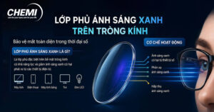 Lớp phủ ánh sáng xanh trên tròng kính