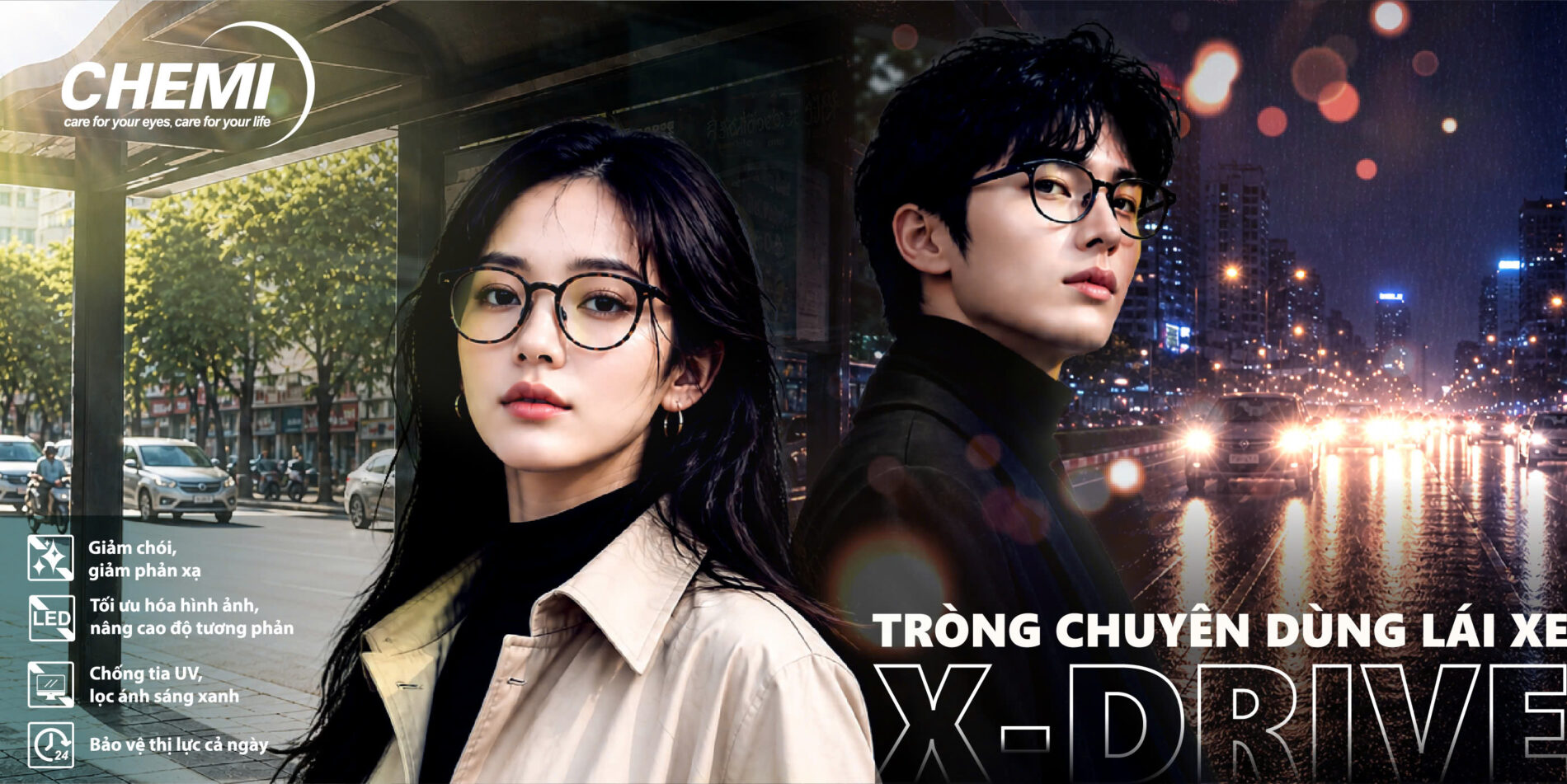 Tròng kính chuyên dùng lái xe X-Drive